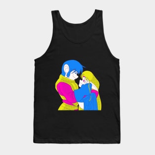 parn and deedlit embracing 80s color halftone Tank Top